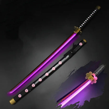 Light up One Piece Roronoa Zoro Sword Shusui - 40 Inches Rechargeable Light Saber Sword Anime Csopaly