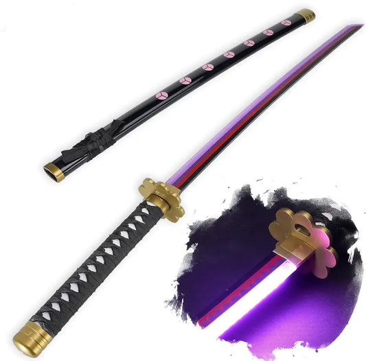 Light up One Piece Roronoa Zoro Sword Shusui - 40 Inches Rechargeable Light Saber Sword Anime Csopaly